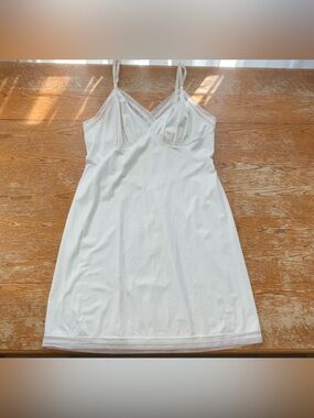 Vintage 1960's Vanity Fair Nylon Antron III Slip Dress Size 38